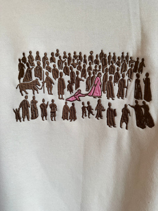 Hem of his garment crewneck