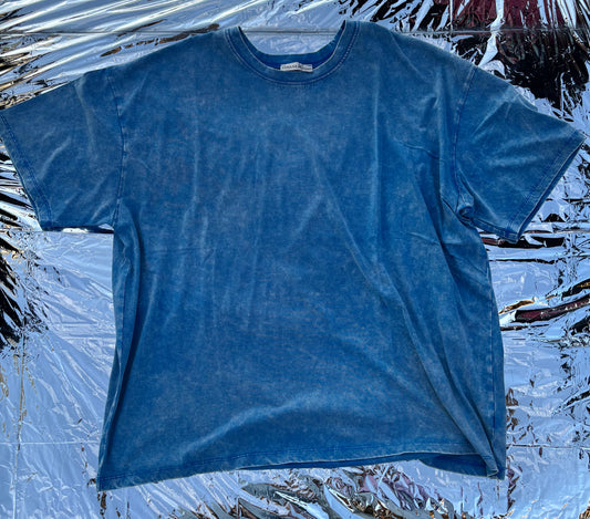 Acid wash oversized tee